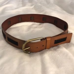 Linea Pelle Brown Leather Belt